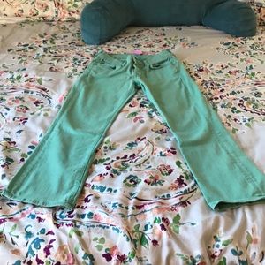 7 for all mankind seafoam green cropped flare  27
